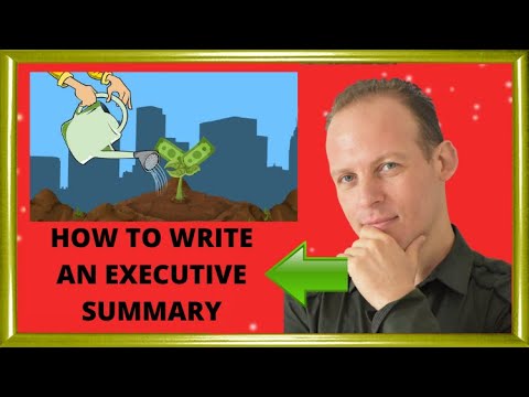 how to write executive summary