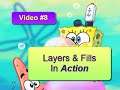 SpongeBob Adobe Illustrator Inking Tutorial #8 Layers in Action