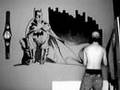 Painting Batman Wall Mural, Dark knight, Nathan Wyburn
