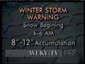 WLKY-TV 1993: Winter storm 11pm newscast