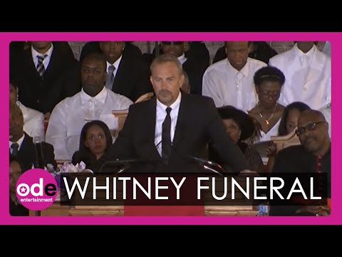 costner - Kevin Costner, who starred with Whitney Houston in The Bodyguard, pays tribute to the pop icon at her funeral in New Jersey. Report by Katie Lamborn. Subscri...