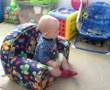 Desi Chillin' in his chair