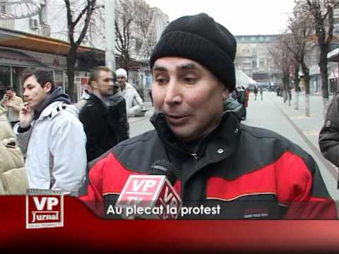 Au plecat la protest