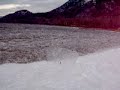 ice on Skaha Lake Penticton Canada