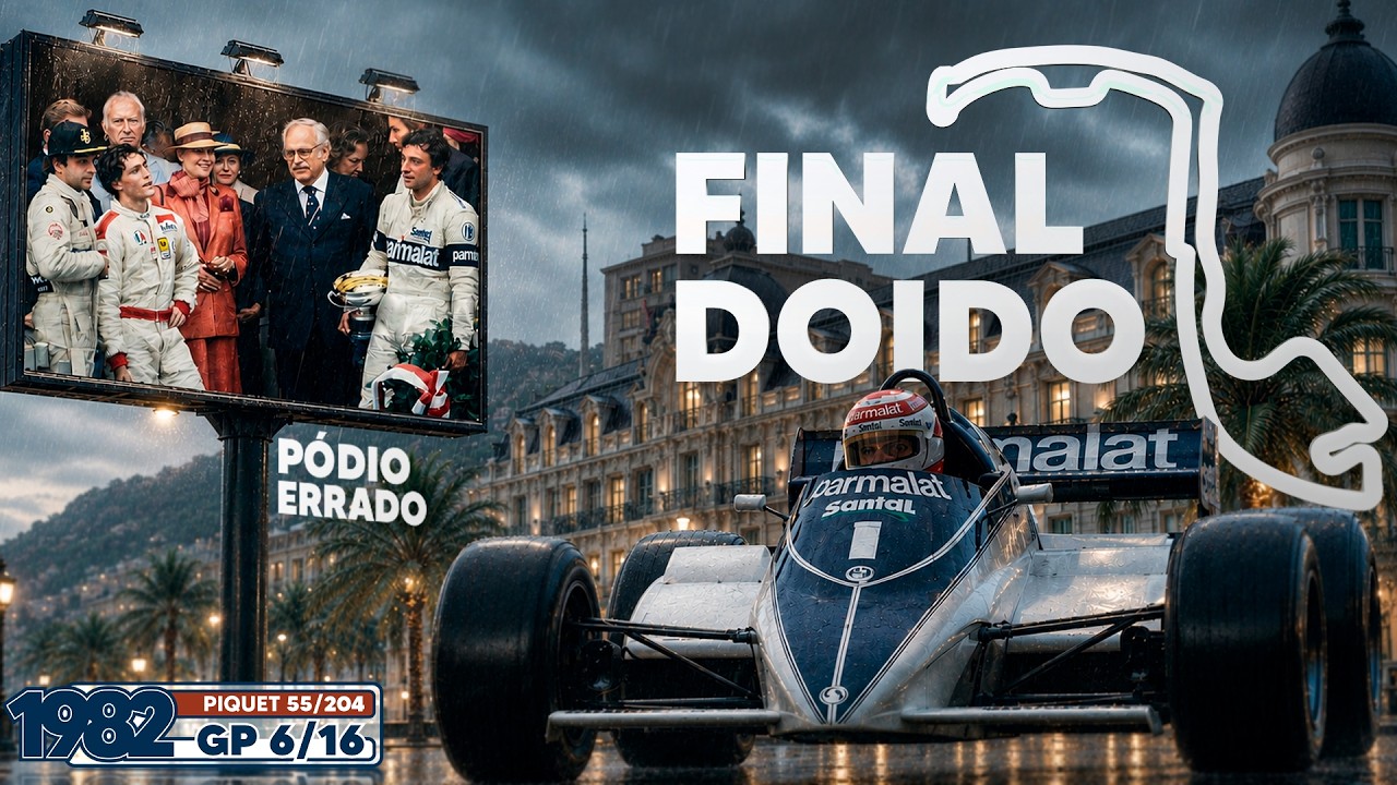 A ÚLTIMA VOLTA mais CAÓTICA da história da F1; PIQUET sacrifica o Bi por carro TURBO - Mônaco 1982