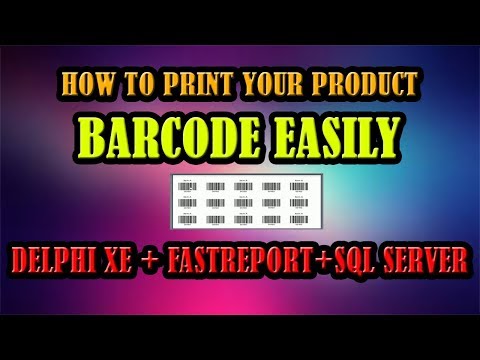Delphi & Fastreport Tutorial | How To Print Your Product Barcode