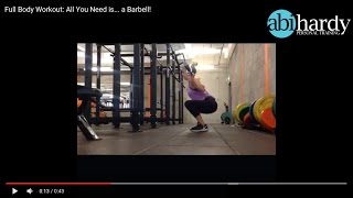 Full Body Workout - All you need is... a Barbell!