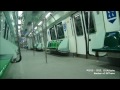 Before the opening of the Circle Line Extension (Promenade to Marina Bay Via Bayfront) Train ride on SMRT Kawasaki Heavy Industries C151 105/106 from Raffles Place to Marina Bay on the North South Line.