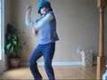 groovy dancing little girl
