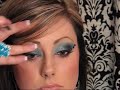 Easy Halloween Makeup - Peacock Feathers