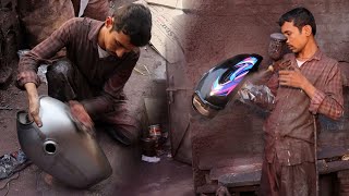 A Mesmerizing Motorcycle Fuel Tank Painting | Moawin.pk