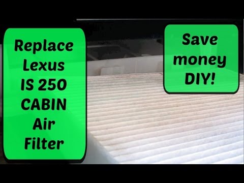 2009 Lexus IS250 Cabin Air Filter – How to change / replace