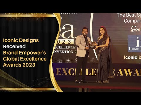 Global Excellence Award 2023 | Iconic Designs Wins | Best Space Stylist Company | Brand Empower Award