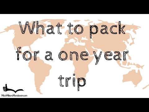 how to pack for a year long trip