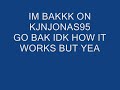 IM BACK ON kjnjonas95 !