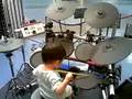 kienan on drums