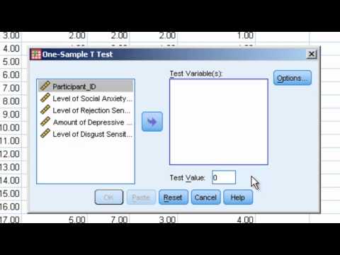 how to perform t test with spss