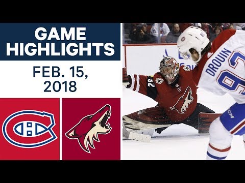 Video: NHL Game Highlights | Canadiens vs. Coyotes - Feb. 15, 2018