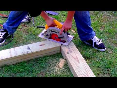 how to fasten beams to a tree