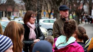 Project opening event with press conference / walking in Subotica