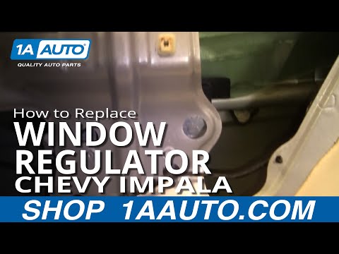 How To Install Remove Broken REAR Power Window Regulator Chevy Impala 00-05 1AAuto.com