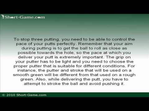 How to Stop Three Putting in Golf | Short Game