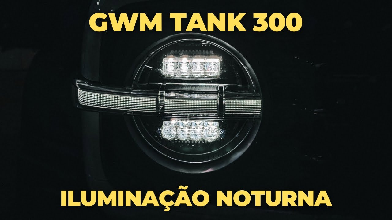GWM Tank 300 à noite: Iluminação Interna e Externa Surpreendente