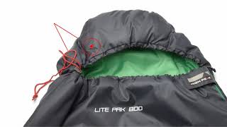 Сверхлегкий летний спальный мешок. High Peak Lite Pak 800