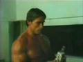The Governator uses Jim Beam and pumps iron