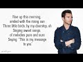 Maroon 5 - Three Little Birds (Lyrics)