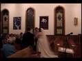 Danielle Losier Aaron Rother wedding - greeting guests