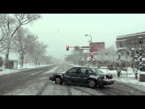 PART 1: 12-9-2012 SNOWSTORM Minneapolis