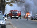Feuerwehreinsatz Feuer PKW Brand Quedlinburg, Teil 1