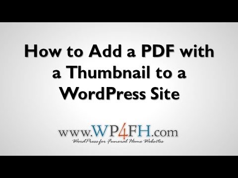 how to embed pdf in wordpress