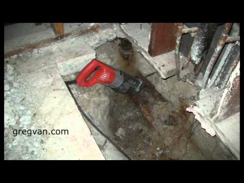 how to patch cast iron pipe