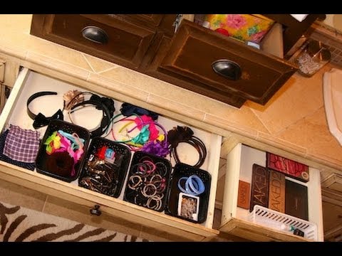 how to organize hair ties