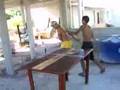 Rafael e Marcelinho em: Tenis de Mesa
