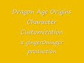 dragon age origins character customization