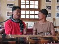 hanitra & noro of tarika b� are learning traditional songs from very old books at antshow madagascar