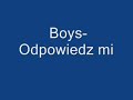 teledysk, klip, Boys,- Odpowiedz Mi