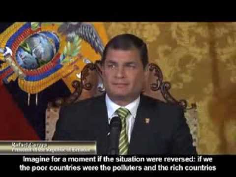 itt - Presidente Rafael Correa, Cadena Nacional sobre iniciativa Yasuní Itt (English subtitles)