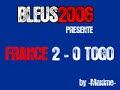 edit : cette vid�o est d�di�e � thierry gilardi. :(

la vid�o contient la marseillaise, les deux buts et la fin du match avec l'interview de patrick vieira.
les autres vid�os sont sur www.bleus2006.fr.st .

enregistr� sur tf1avec les commentaires de thierry gilardi, jean-michel larqu� et arsene wenger.