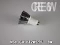 Bombilla dicroica de LED 3X2W CREE