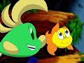 My main account: www.youtube.com Here we are with Freddi Fish 4. I used debug mode to change the paths, and that screwed me up at one point; I was wondering why I couldn't find a fifth purple sea urchin. Due to this, I had to use item debug to raise it up by one myself. I figured it out after finishing the walkthrough - because I had changed hat paths, one purple sea urchin was lost in the process. It was supposed to be next to the shark cave, but because I had changed it, it was impossible to get. I'll try to make sure this doesn't happen again. This is, by far, my least favorite Freddi Fish game. I am sorry, but I agree with dshban here. This game is pretty boring. It might be because I dislike western settings, but this game just never appealed to me. I found that some of the characters had no development and were unmemorable, and the setting looked too similar between every screen. The minigames were all time-wasting IMO. I did like the puzzles though, as I thought they balanced it all out, and the variety between each path was also quite high. I also liked how here, they don't just tell you the possible culprits right away. Instead, you look for the actions they make to show they could possibly be behind it all.