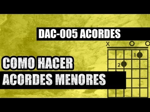 Como hacer acordes menores