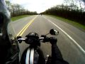 Helmet cam filming Supercharged Vrod 2008 VRSCDX v rod wheelie