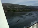 Eirik og Gjertrud p� ferje i Nordland