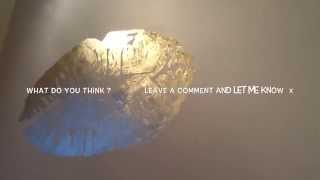 D.I.Y Glam Gold wall art.