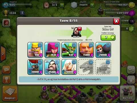 how to train clash of clans