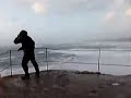 Stormwatching at the Old Lookout, Sennen Stormwatching at the Old Lookout, Sennen